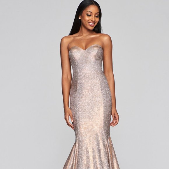 Faviana Dresses & Skirts - Faviana S10426 Strapless Metallic Mermaid Gown